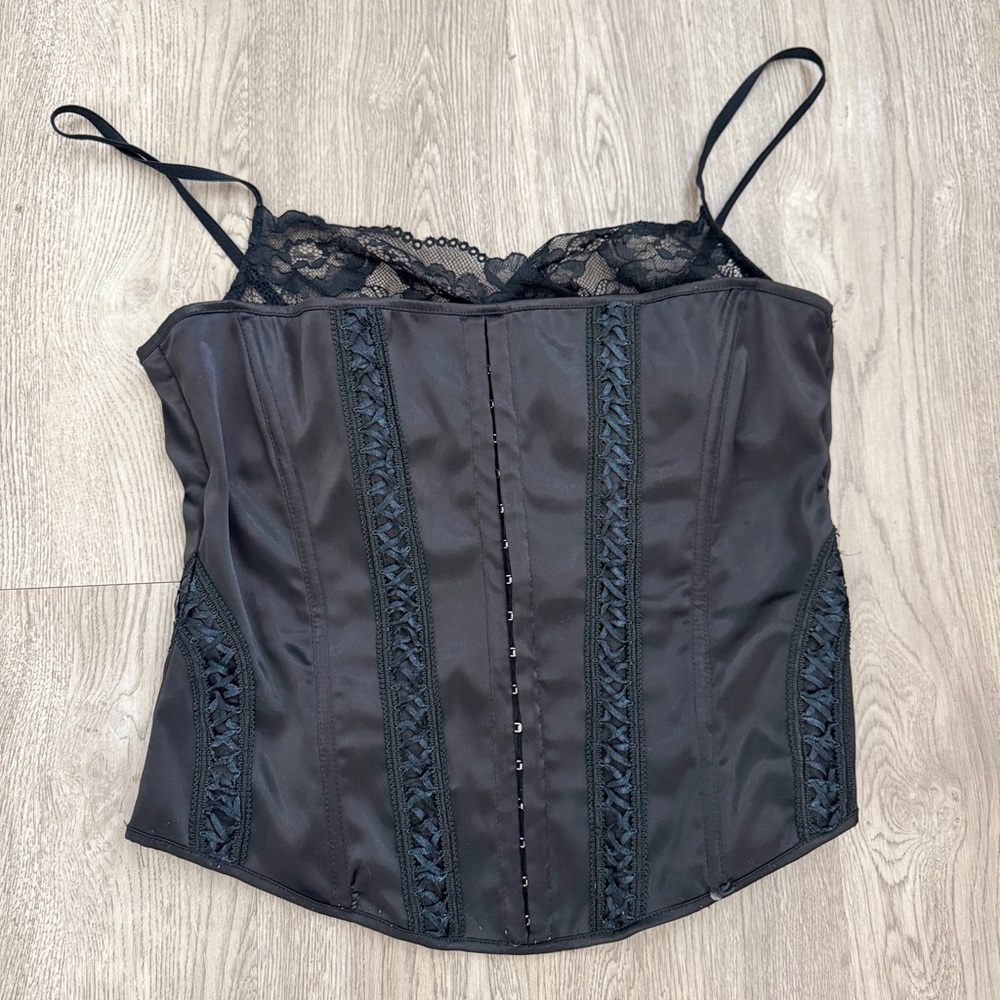 Elegant Black Lace Crop Top